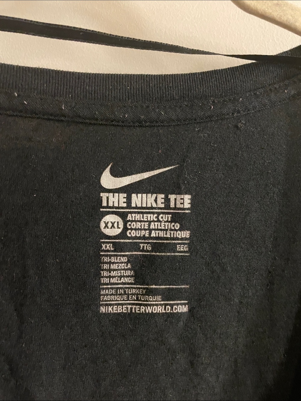 Nike Black Tee with Pink Floral Swoosh - Picture 4 of 5